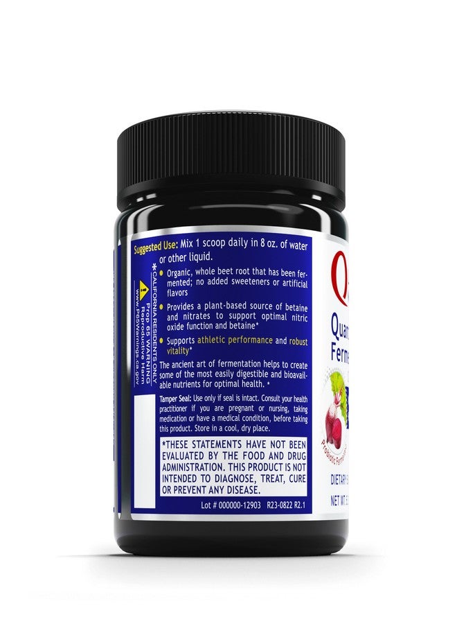Quantum Nutrition QNL Qultured Fermented Beets - Organic Beet Root Powder - Heart Health Supplement - Offers Immunity Support - Vegan Beet Supplement - Natural Source of Nitrates - 6.3 oz - Image 3